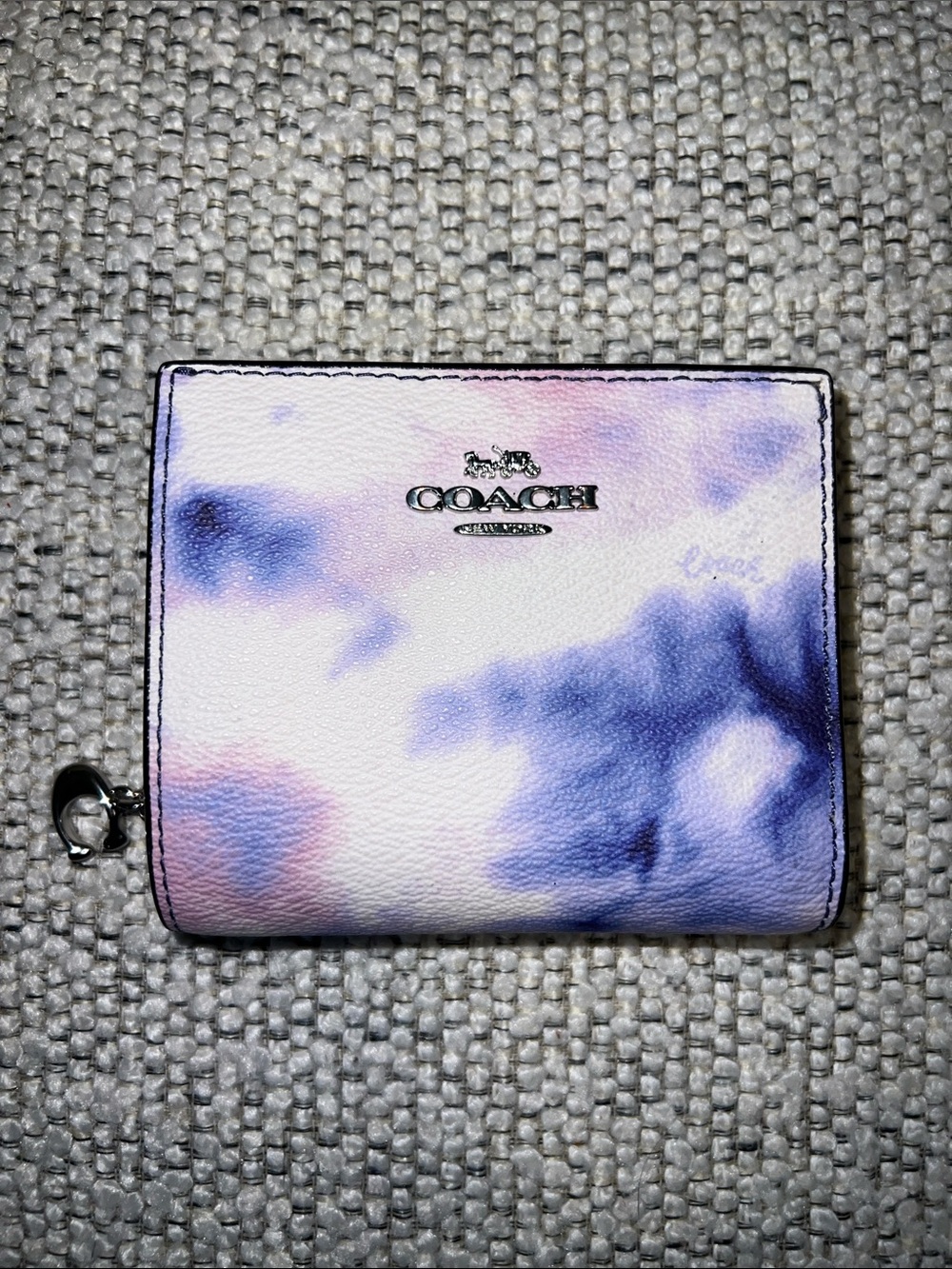 Coach Snap Wallet with Tie-Dye Print